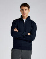 Regular Fit 1/4 Zip Sweatshirt Kustom Kit KK335