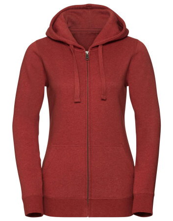 Ladies Authentic Melange Zipped Hood Sweat Russell  0R263F0