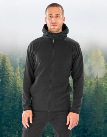 Hooded Recycled Microfleece Jacket Result Recycled R906X