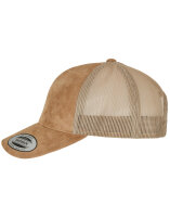 Suede Leather Trucker Cap Flexfit 6606SU