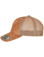 Suede Leather Trucker Cap Flexfit 6606SU