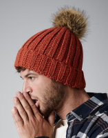 Fur Pop Pom Chunky Beanie Beechfield B412
