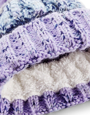 Corkscrew Pom Pom Beanie Beechfield B486
