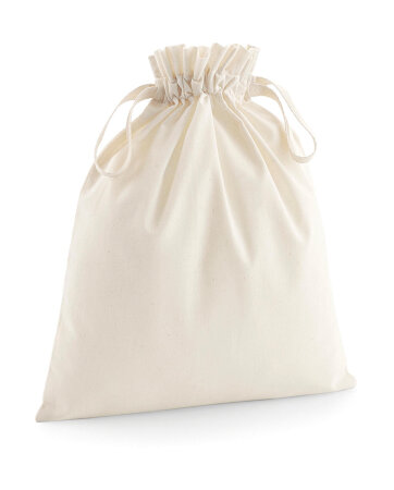 Organic Cotton Drawcord Bag Westford Mill W118
