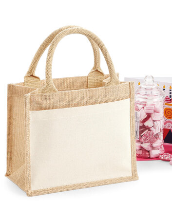 Cotton Pocket Jute Gift Bag Westford Mill W425