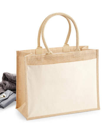 Cotton Pocket Jute Shopper Westford Mill W427