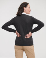 Ladies V-Neck Knitted Cardigan Russell Collection 0R715F0