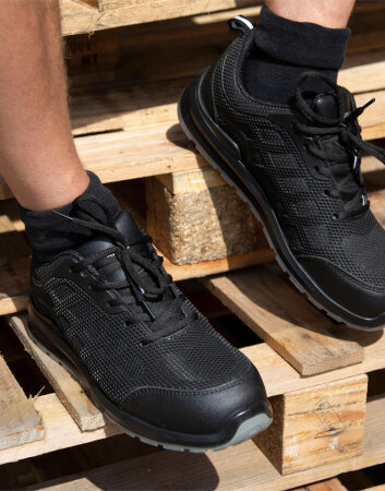 All Black Safety Trainer - size 3 Result Work-Guard R456X