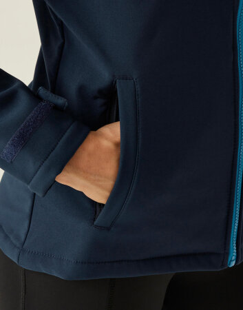 Womens Venturer 3-Layer Hooded Softshell Jacket Regatta Professional TRA702