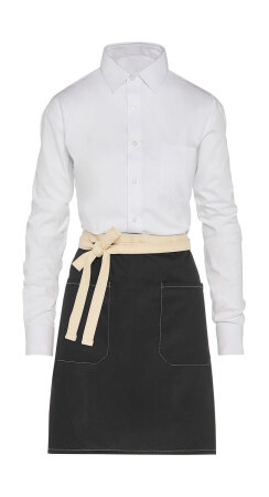 SANTORINI - Contrasted Bistro Apron with Pocket SG Accessories - BISTRO JG17P-Bistro