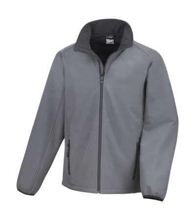 Printable Softshell Jacket Result Core R231M Charcoal/Black L